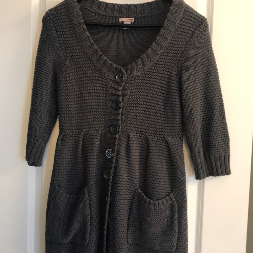 Cozy grey sweater dress - Picture 2 of 6